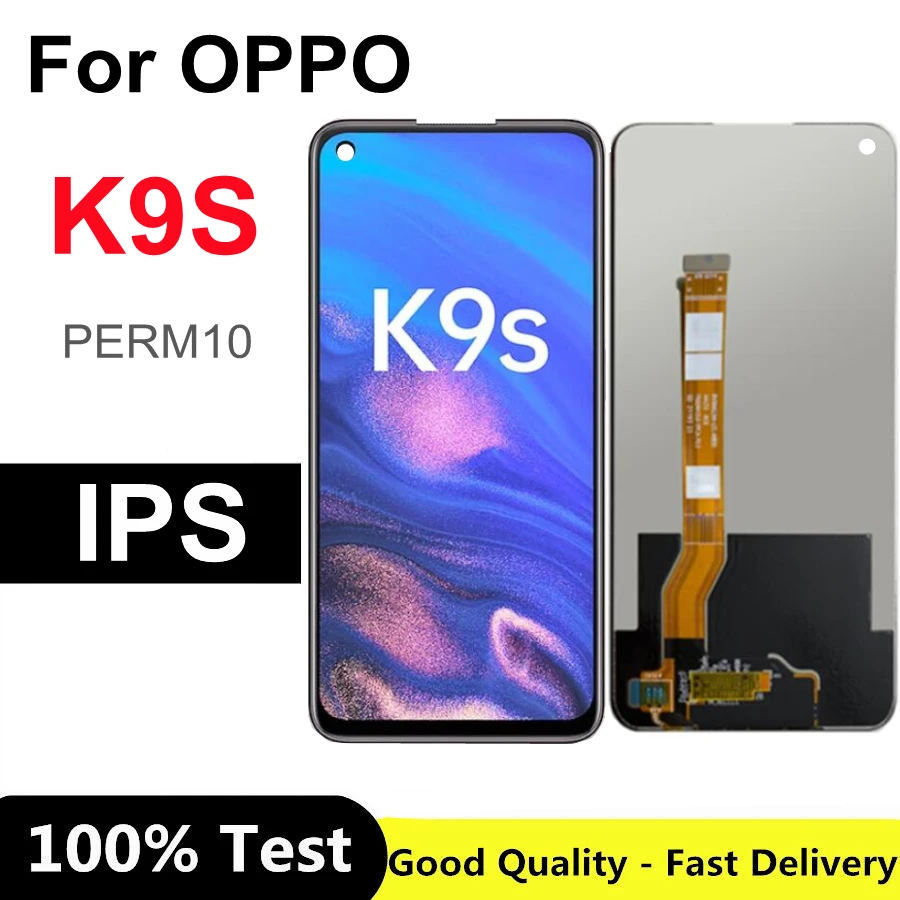 

6.59inch Black For Oppo K9s LCD Display Touch Screen Glass Panel Digitizer Assembly Replacement For Oppo PESM10 K9S LCD