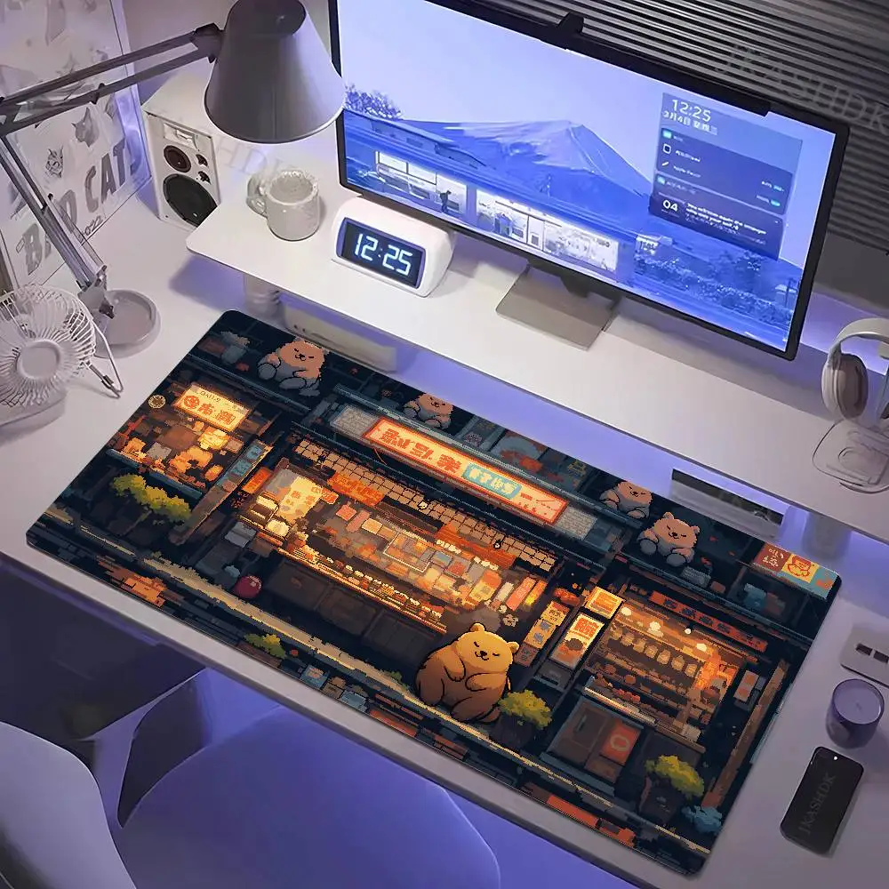Computer Mouse Pad Gamer Japan Aesthetics Desk Mat Office Accessories Pc Cabinet Mousepad Keyboard Gaming Mats Xxl Large Mause