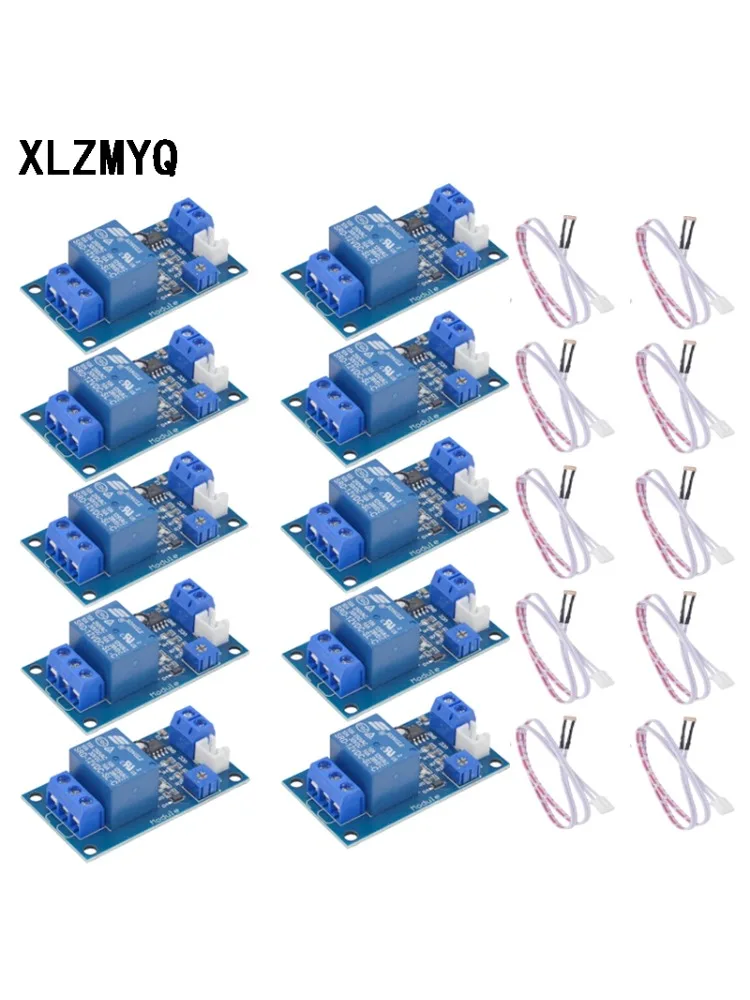 10 szt. XH-M131 Moduł Przekaźnikowy Fotorezystora Sterowania Światłem DC 5V/12V/24V Czujnik Wykrywania Jasności Automatyczny Moduł Sterowania — zdjęcie produktu 6