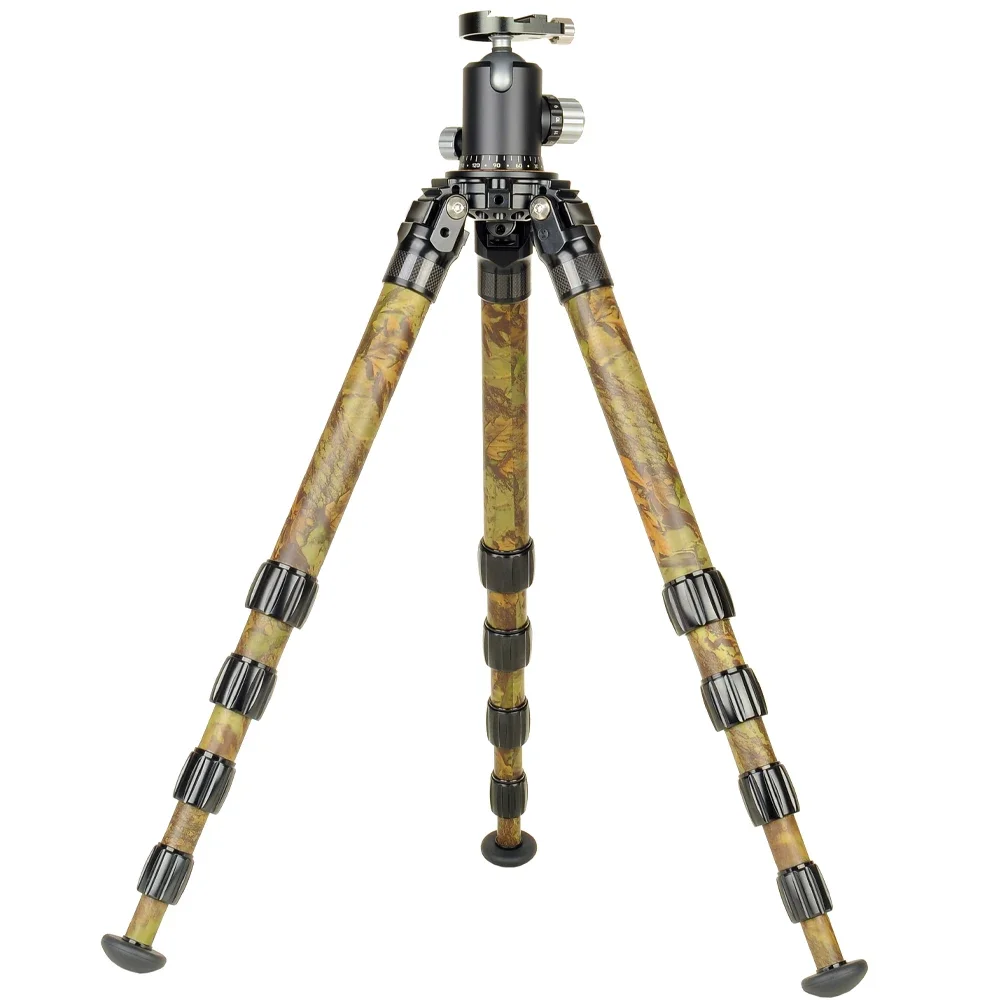 

Professional Lightweight Carbon Fiber Hunting Tripod for Telescope Camera Shooting Durable Camouflage Leg Wraps Tripod