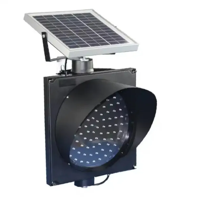 

300Mm yellow flashing solar warning solar traffic light