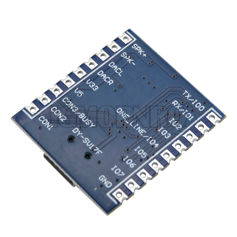 DY-SV17F Voice Playback Module MP3 Voice Module WAV Decoding 32Bit IO Trigger UART Control Storage Audio USB Download Flash
