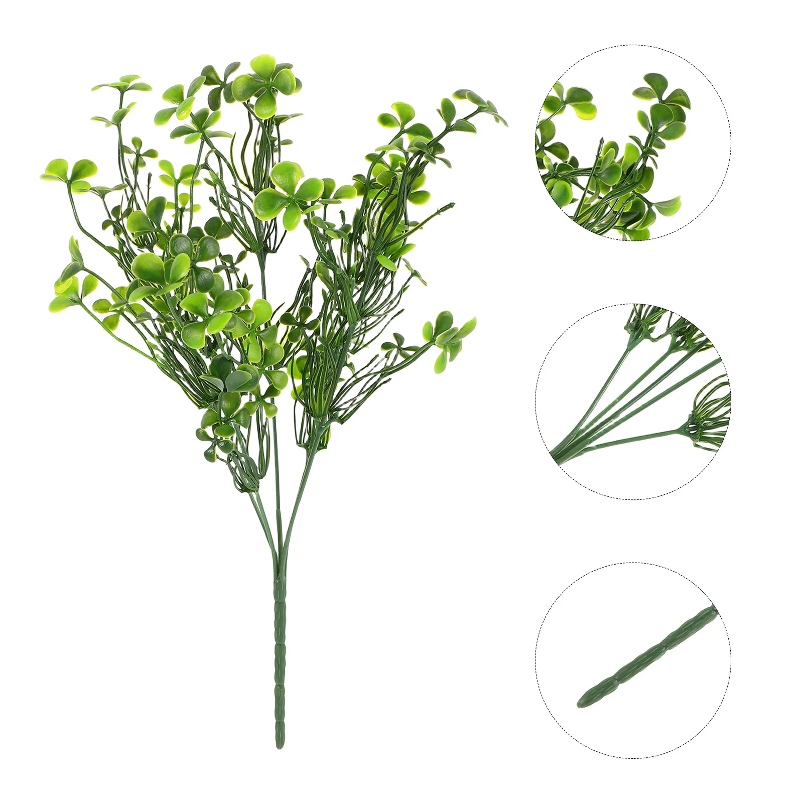 

2Pcs Lifelike Artificial Shamrock Stems Greenery for Table Centerpieces Wedding Decor Holiday Home Garden Decoration Indoor