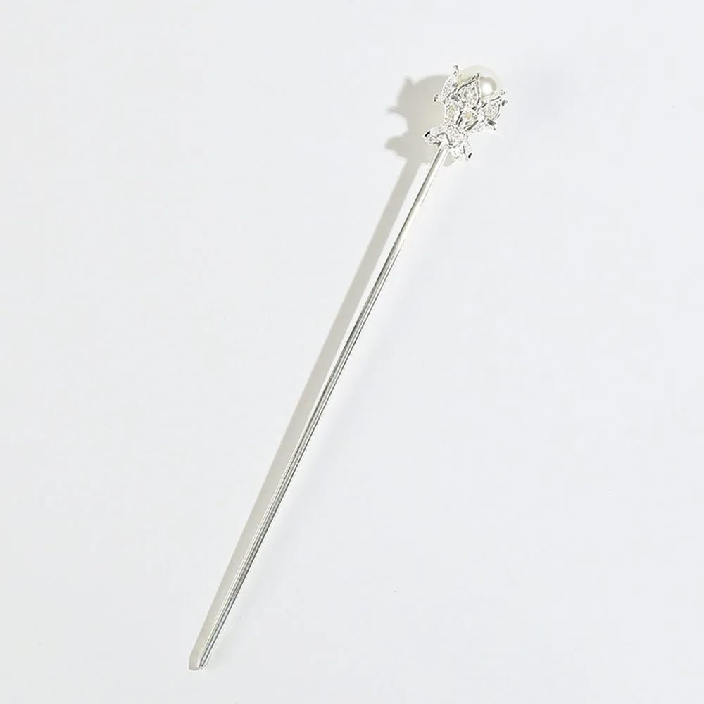 

Women Lady Pearl Metal Headwear Chinese Style Hair Sticks Hairpin Hair Clip Hair Accessories