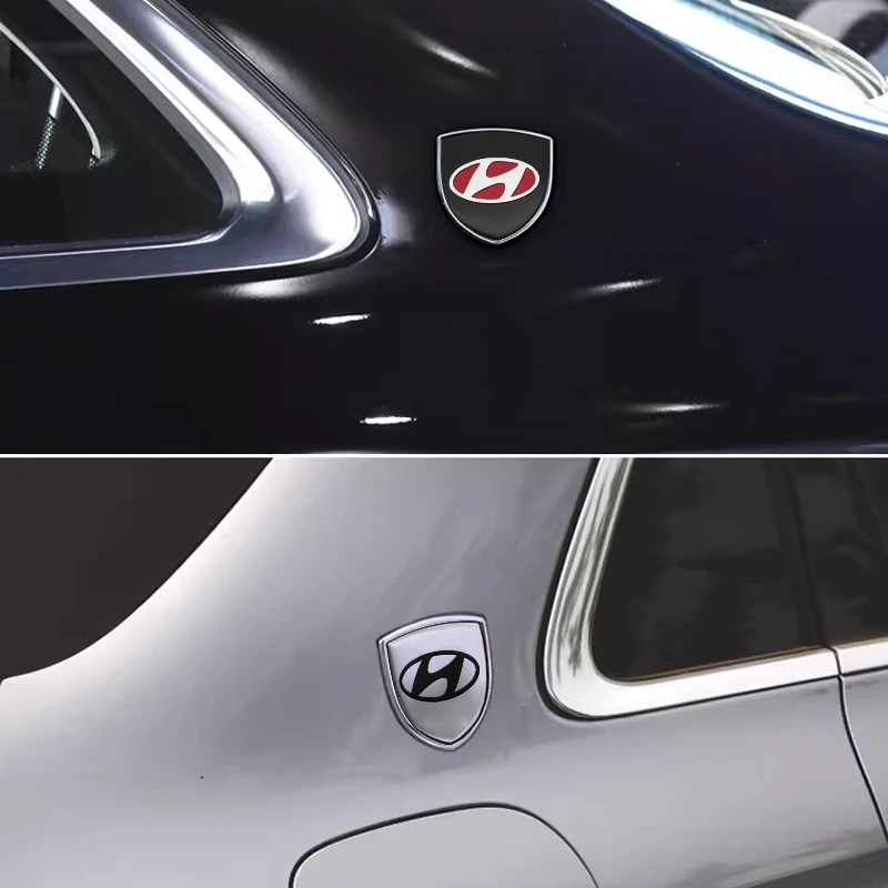 ثلاثية الأبعاد التصميم جسم السيارة الجانب الجذع درابزين درع معدني ملصق ملحق لشركة هيونداي i10 فيراكروز كريتا مكان فيلوستر جيتز تيراكان #4
