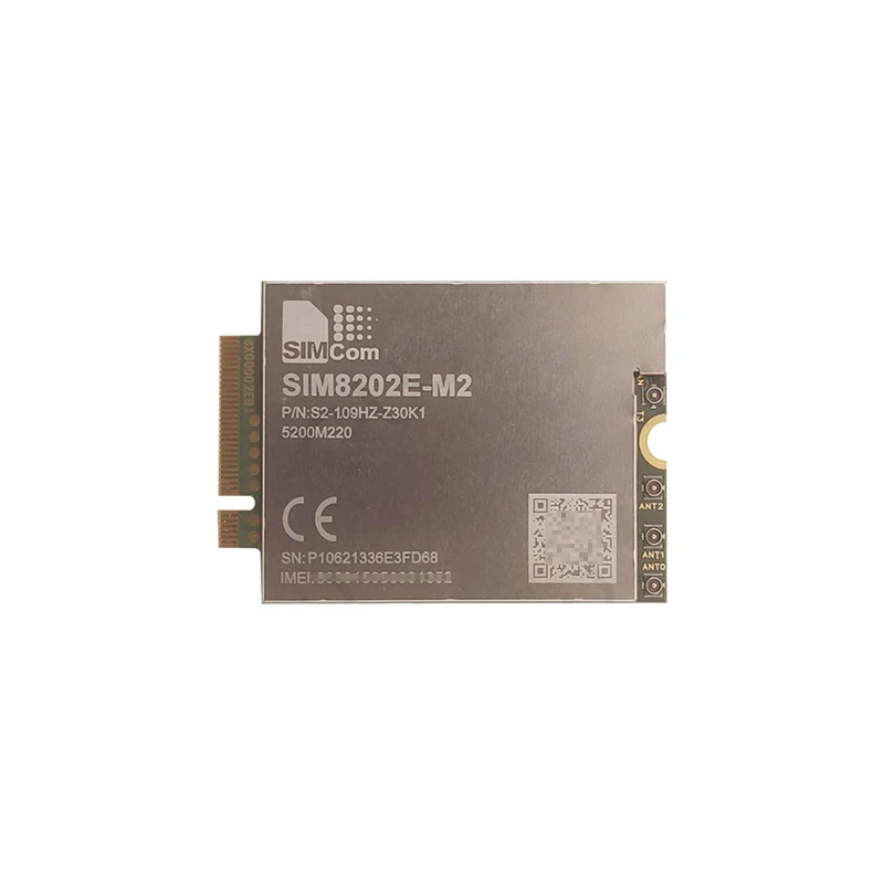 

SIMCom SIM8202E-M2 Multi-Band 5G NR/LTE-FDD/HSPA + Module SIM8202 LTE-TDD SA R15 Sub-6G NSA/SA ENDC