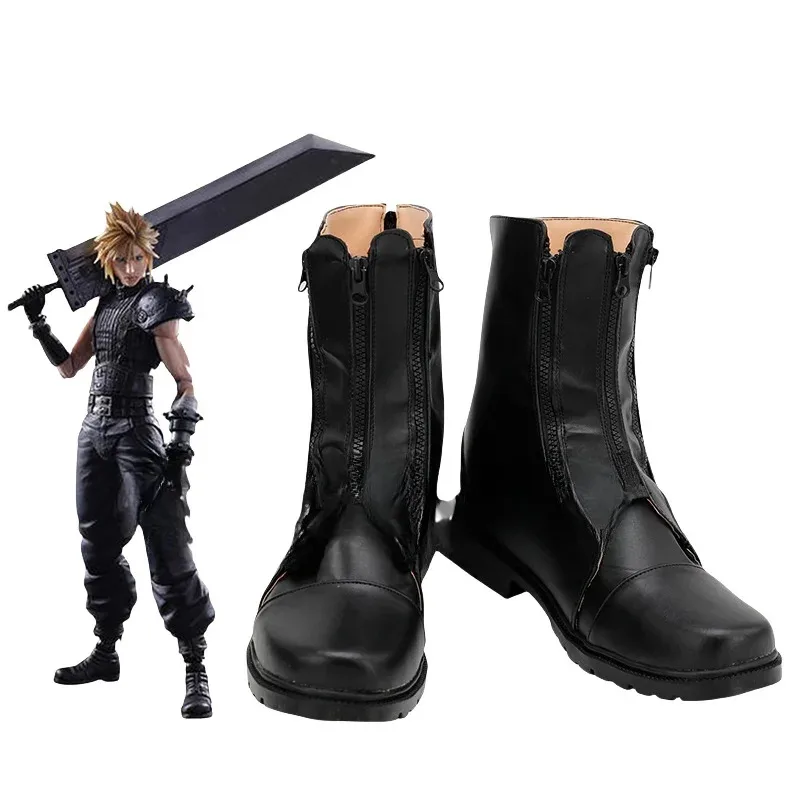 

Game Final Fantasy VIICloud Strife Cosplay Shoes Boots Props Halloween Party Role Play Custom Made Aksesori