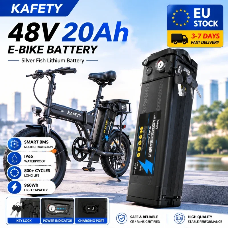 36V 48V 20Ah E-Bike Lithium-Akku 750W 1000W Motorakku 18650 Zellen Langstrecken-Elektrofahrrad-Akku Abnehmbare Stromversorgung IP65 Wasserdicht EU Polen Schnelle Lieferung