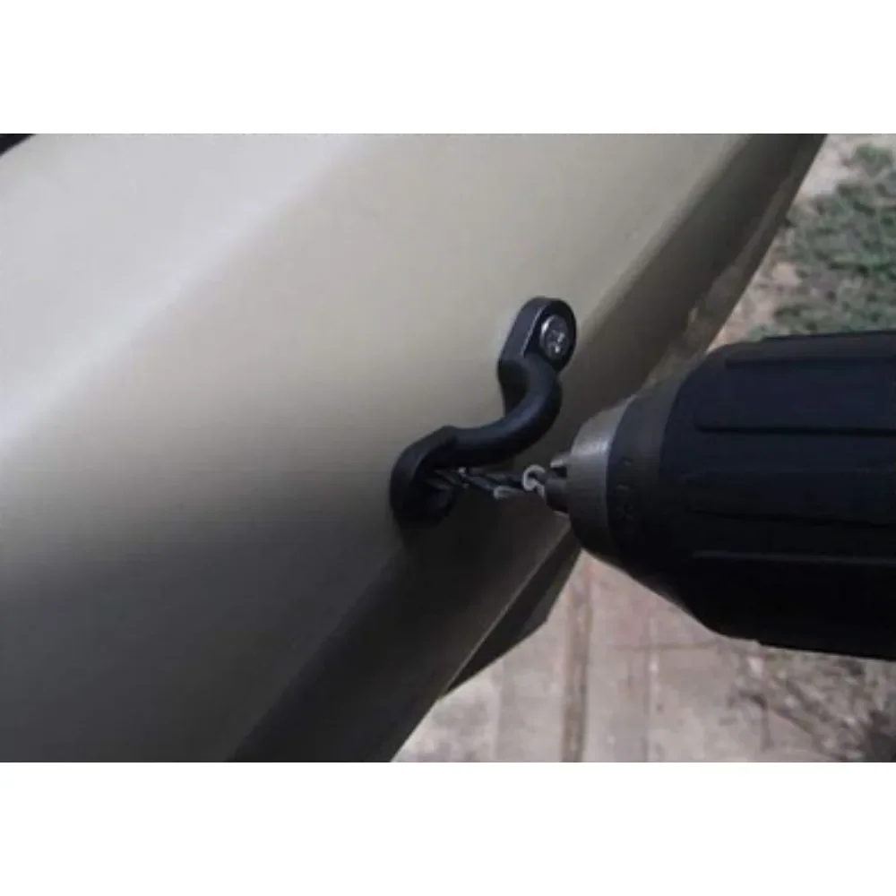 A Set Kayak Clips Inflatable Boat Fish Rowing Tool Marine Boats Aquatic Sports Surfing Deck Rigging Kit Elastic Rope Accessories