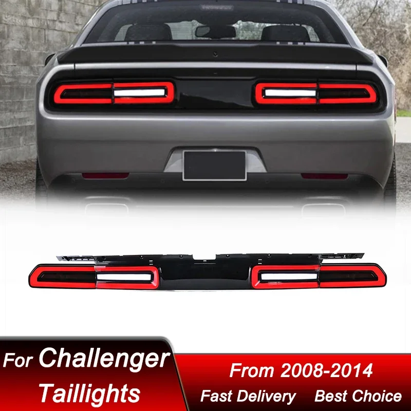 

Поп-автомобильные задние фонари для Dodge Challenger SRT Hellcat 08-14, новый стиль, полный светодиодный задний фонарь, динамический указатель поворота, задний фонарь Asse