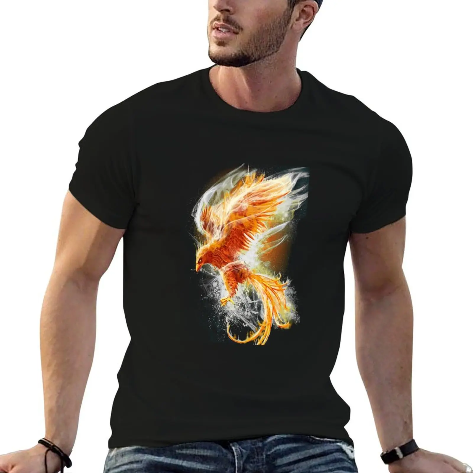 

luxury t 100% man cotton t t casual Magic men brand pack cotton Phoenix T-Shirt shirt shirt shirt Dumbledore Tshirt