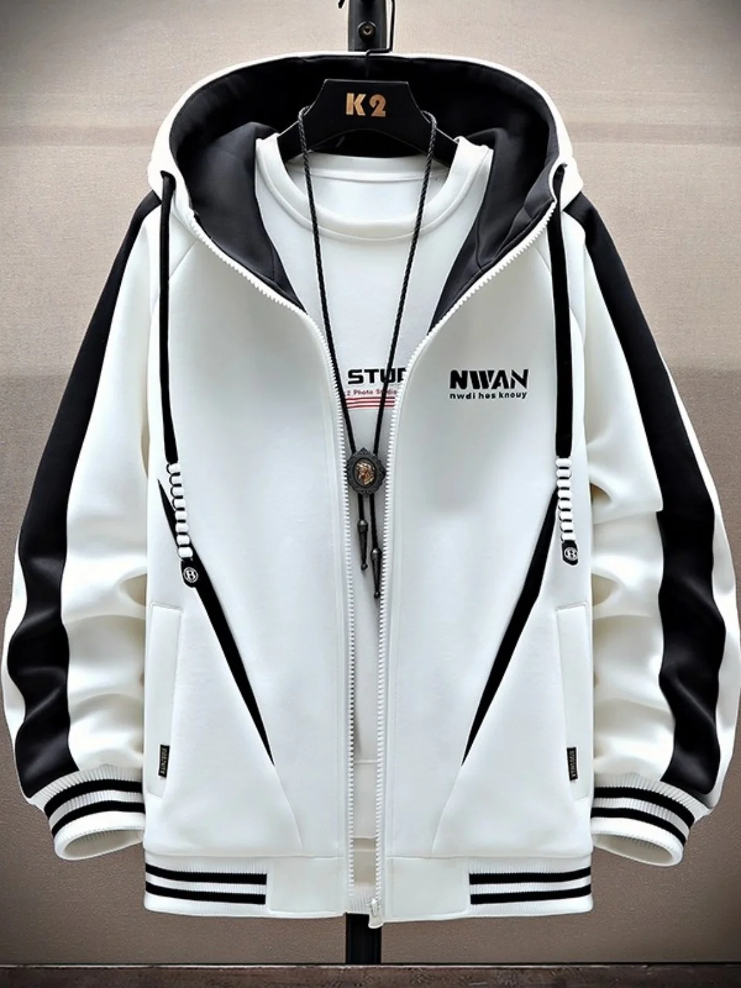 Primavera outono novo sle solto ajuste com capuz jaet para meninos adolescentes estudantes do ensino médio roupa de beisebol casaco casual lazer pol...