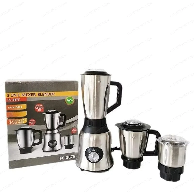 0.6L 800W Heavy Duty Commercial Blender 3-in-1 Stainless Steel Kitchen Mixer Countertop Blender For Hotel Outdoor
