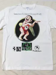 This Selected Ambient Works 41-45 t-shirt Aphex Twin logo reprint tee NH120