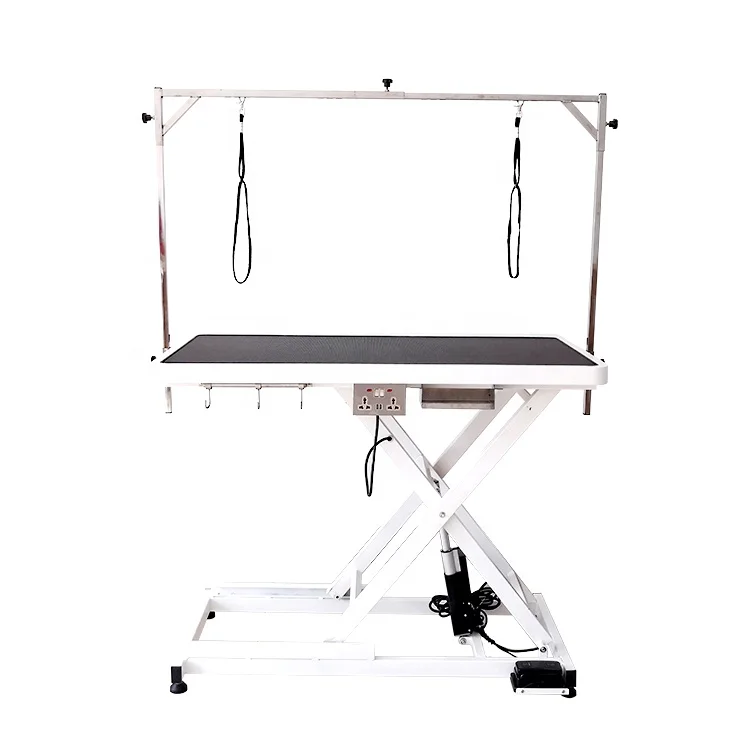 LZ Electric Lifting Pet Grooming Table With Socket Dog Beauty Table Black Color Custom Size OEM/ODM For Large Dogs