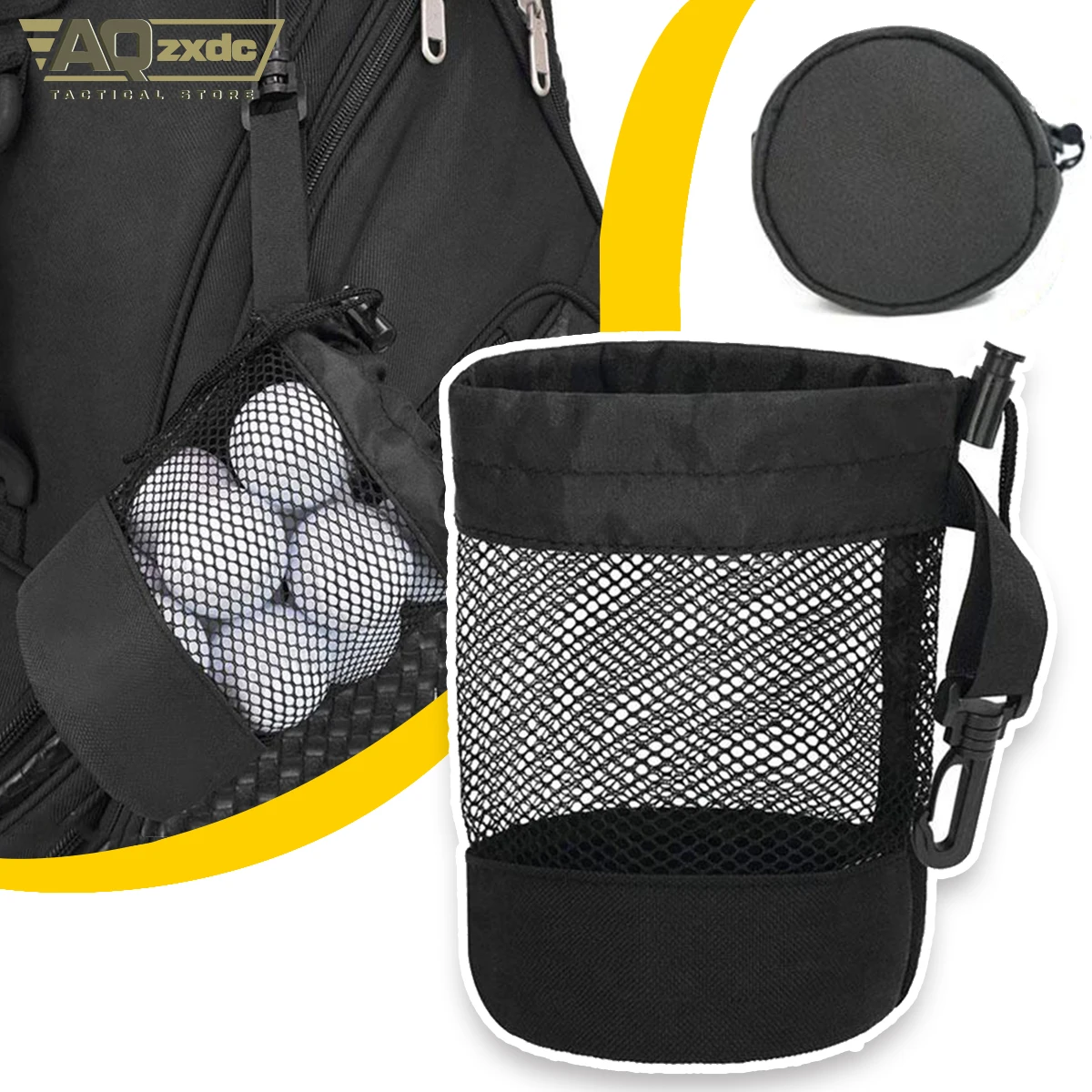 

Golf Balls Storage Net Bag Golf Ball Bag with Mesh Nets Golf Balls Net Bag Balls Collector Accessory for Golf Balls Storage