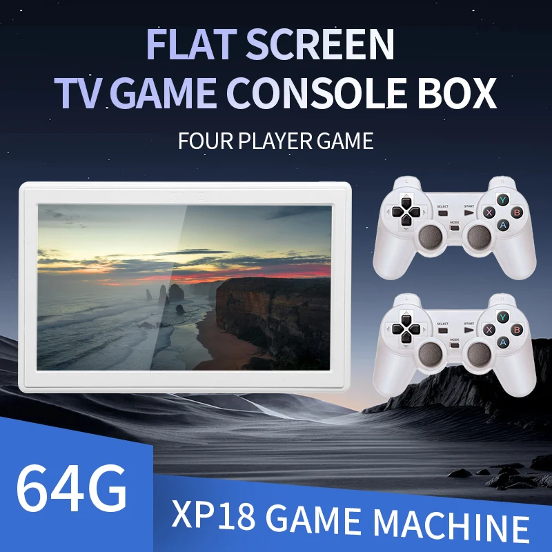 AMPOWN XP18 consola de juegos de TV salida HDMI pantalla de 7 pulgadas batería de 4000mAh consola de vídeo portátil controlador inalámbrico compatible con simulador