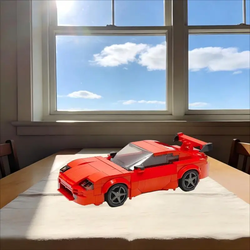 

Конструктор «Знаменитые фильмы»: Модель автомобиля MK4, красный спортивный автомобиль, MOC-144888, 360 деталей, технологичная сборная модель, игрушка, подарок на праздник