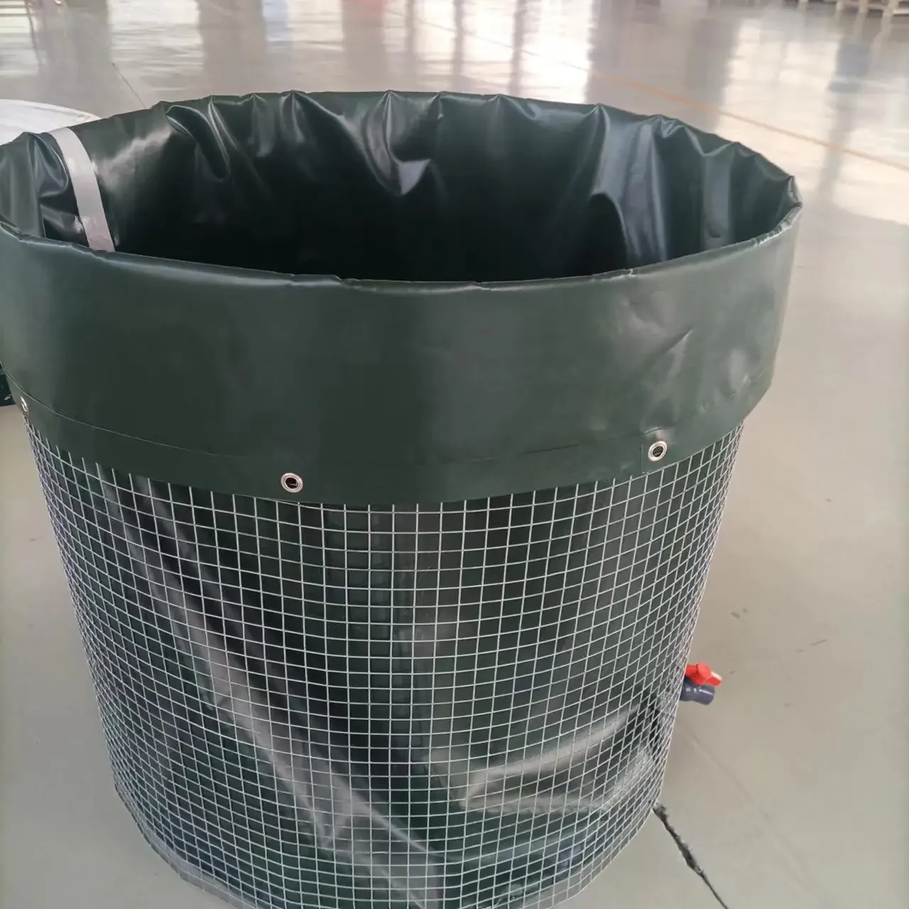 Hot Sale 1000L Steel Mesh  Big Capacity Fish Farming Pond Indoor Outdoor Shrimp Catfish Tilapia Aquaculture Tank for Sale