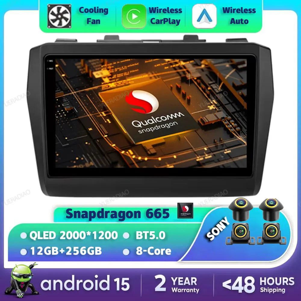 

Android 15 Car Radio For Suzuki Swift 2017 - 2021 Multimedia Viedo Player GPS Navigation Head Unit Qualcomm BT DSP Carplay Auto