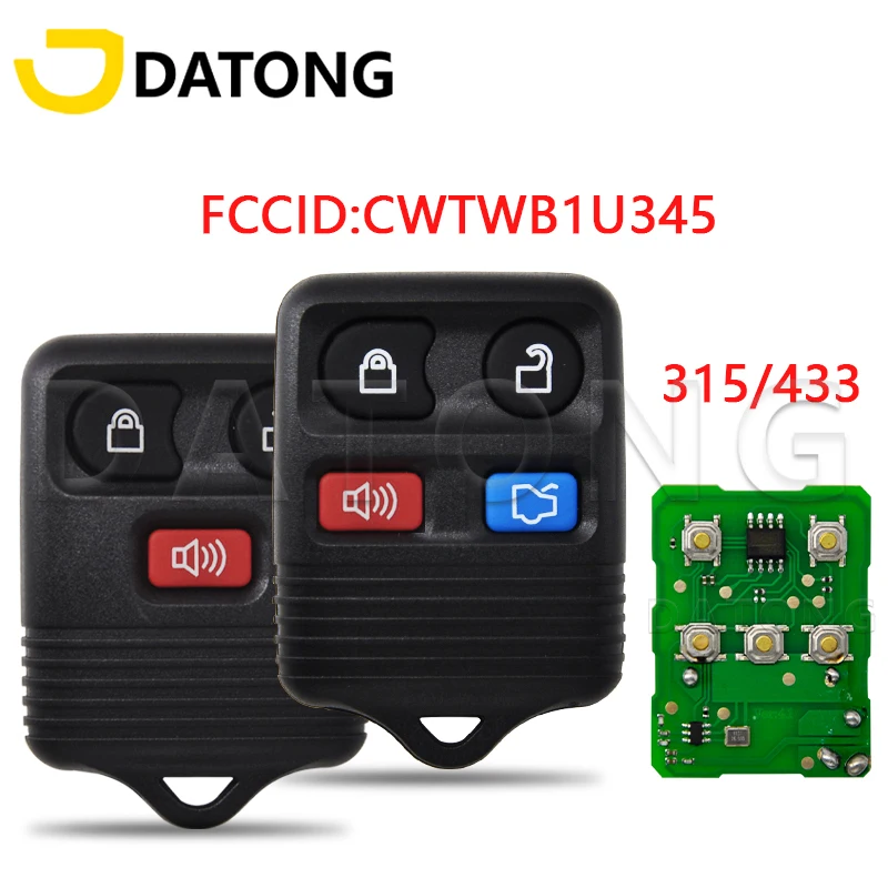 

Datong World Car Remote Key 433Mhz Fit For Ford Escape F 150 Explorer 2001 2007 CWTWB1U345 Auto Smart Control Key