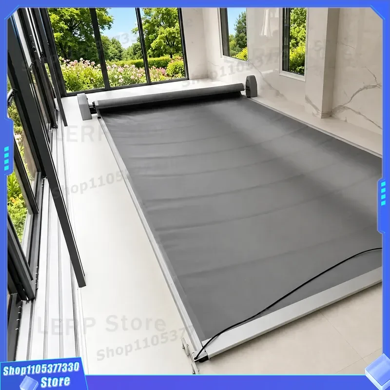 Manual Swimming Pool Safety Cover Durable Winter Protection Shield for Outdoor Inground Pools Easy Install Secure Fit Heavy