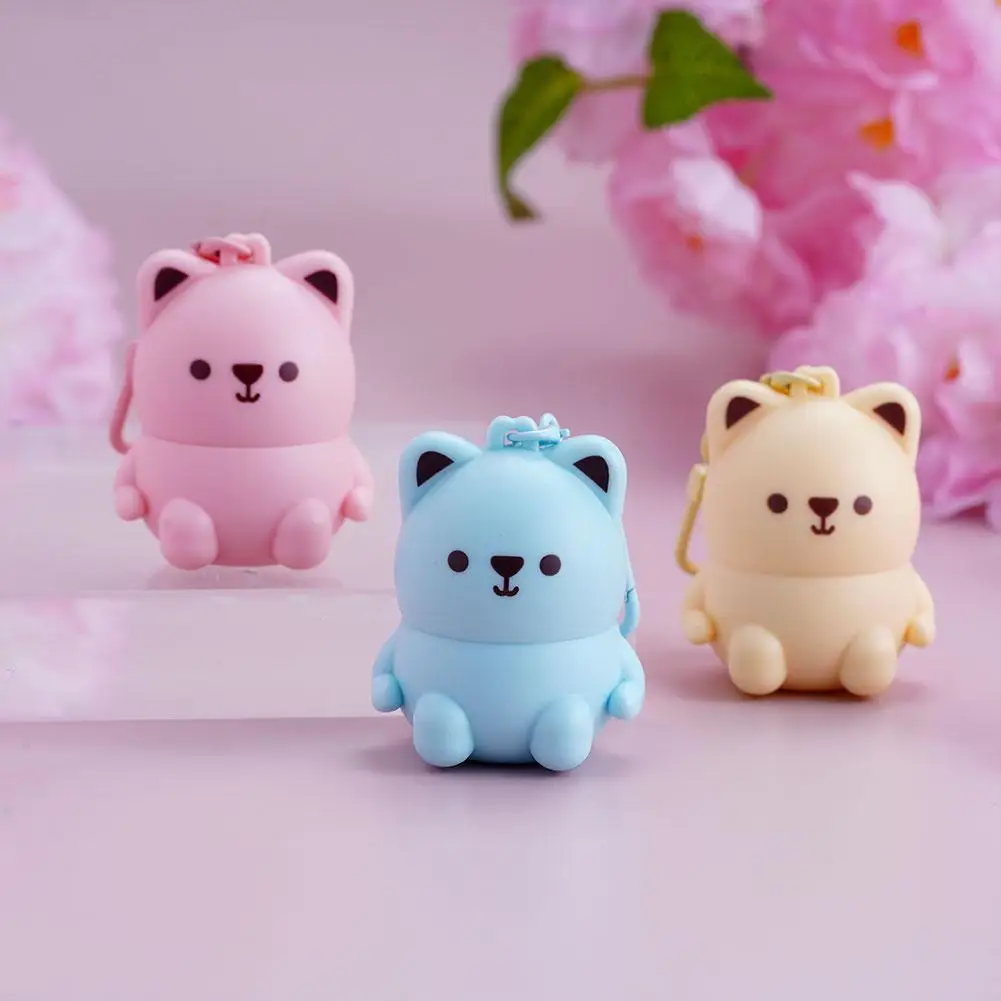 귀여운 작은 애완동물 립밤은 보습과 보습을 제공하여 립 라인을 개선합니다. 어린이를 위한 동상 방지용 프라이머 수리 J5D4