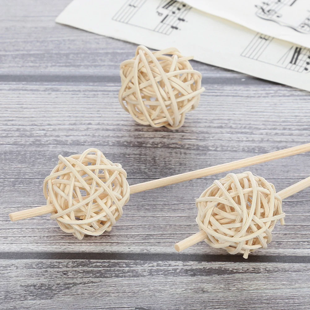 30 Pcs Flower Vase Diffusers for Home Wicker Rattan Ball Decorate Wooden Aromatherapy Baby