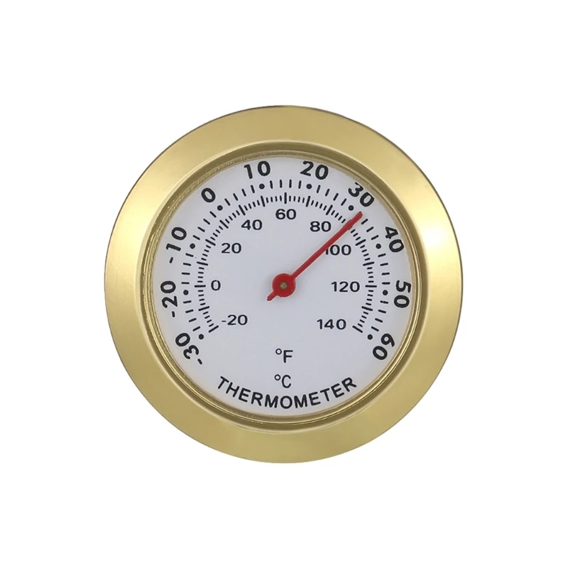 43mm Mini Mechanical Hygrometer Thermometer Stainless Steel Temperature Humidity Gauges For Indoor Outdoor