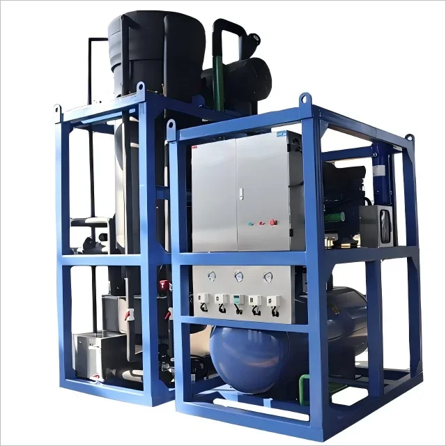 Industrial Grade Tube Ice Maker Commercial Industrial Ice Making Machine Factory Direct Warranty Stainless Steel Structure