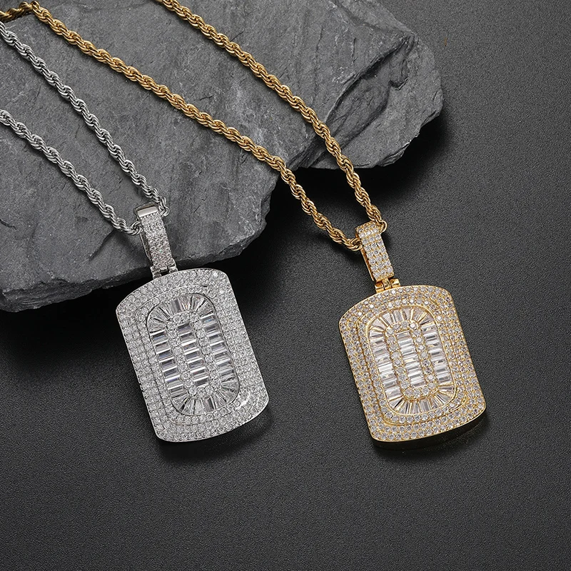 

Hip Hop 3A+ CZ Stone Paved Bling Iced Out Geometric Square Pendants Necklace for Men Rapper Jewelry Drop Shipping