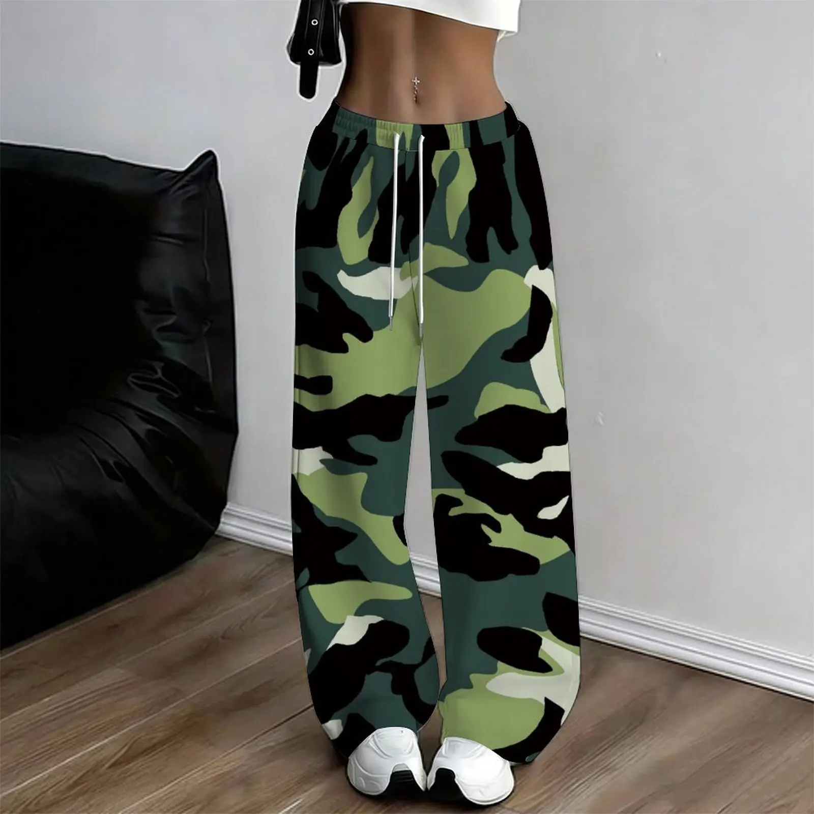 Ladies Autumn Winter Fashion Loose Trousers, Elegant Everyday Commuting Casual Pants for Vacation