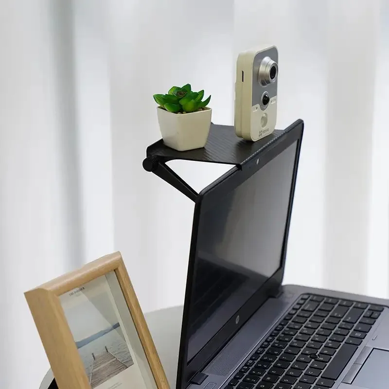 1PC Hot Selling Computer and TV Screen Storage Rack Wireless Router Set-top Box Rack No Perforated Storage Bracket Divine Tool