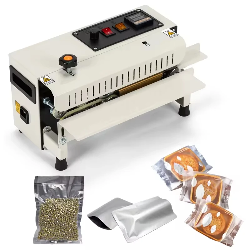 400 multifuncional shopping mini automático horizontal pe filme folha de alumínio saco plástico selagem térmica máquina seladora banda contínua