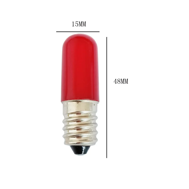 Energy Saving LED Filament Bulb 2W E12 E14 Colorful Freeze Light Plastic Cover Red Blue Green Yellow White for Home 110V 220V