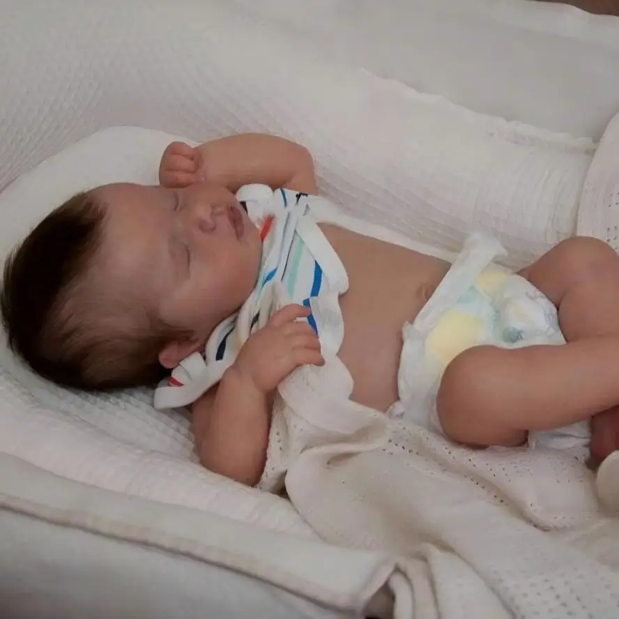 Realistic Reborn Baby Doll Boy Soft Vinyl, Newborn Baby Doll Handmade Detailed Features for Collectors, Birthdays, Christmas, Reborn Collector Collections, Role Play, or Emotional Support Soft Cuddly Gift - view 4
