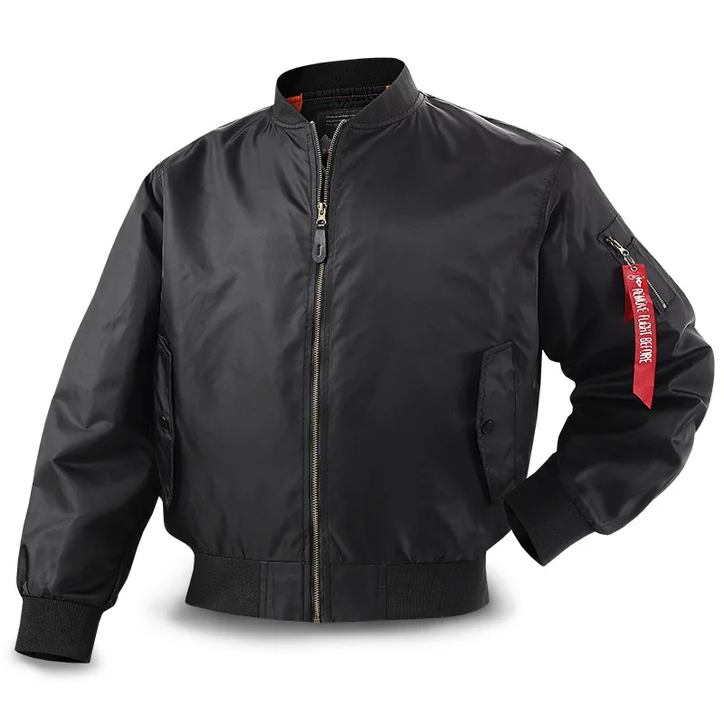 VeraPath's New Spring and Autumn Men's MA1 Pilot Jacket Coat Is an Air Force Pilot Jacket for Men. US/European Size