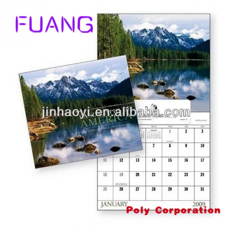 Custom  Printed wallpaper 2023 high quality planner wallpaper printing calendars