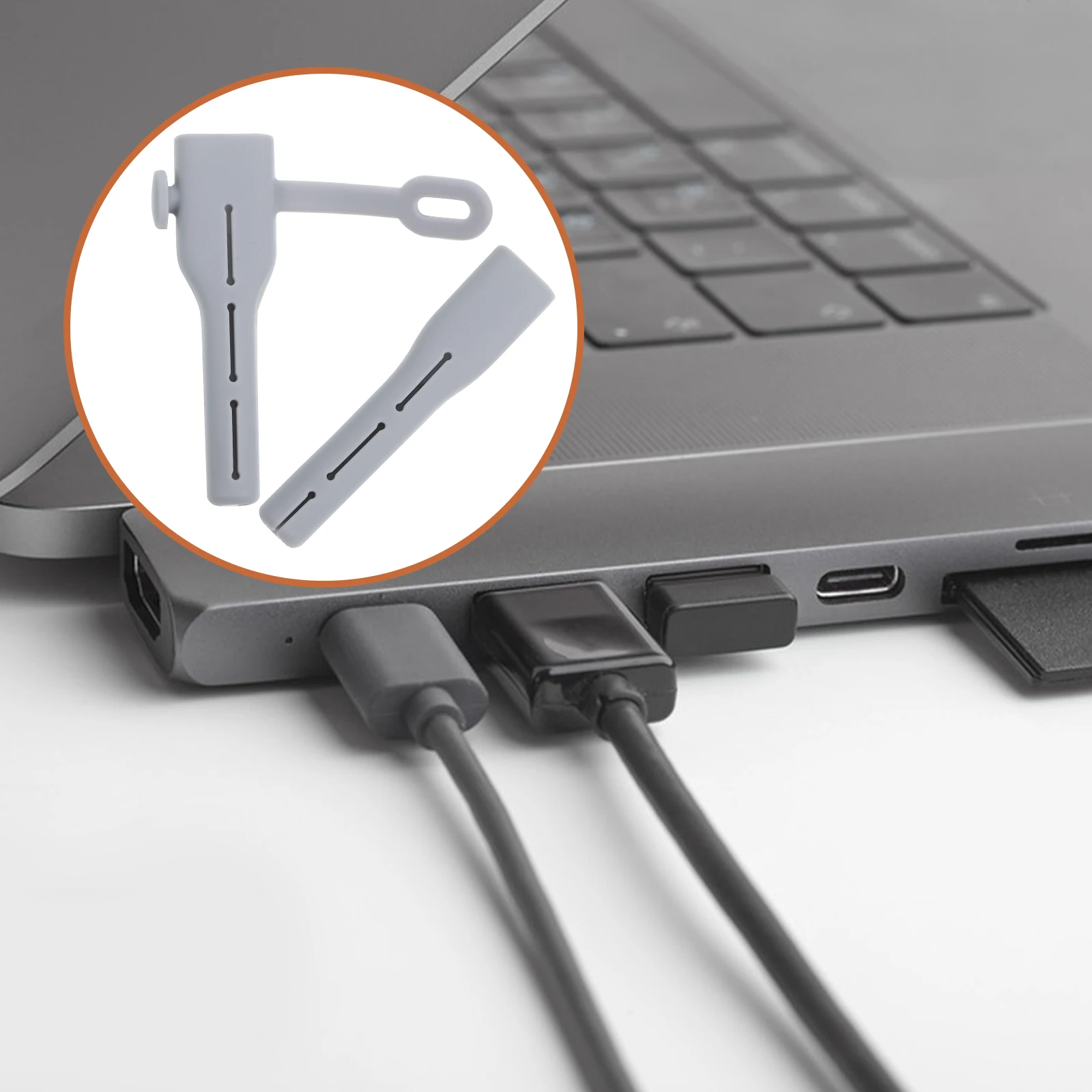 

2pcs Data Cable Protector High Quality Silicone Flexible Design Durable Full Protection Charging Cables Compatible Wires Non