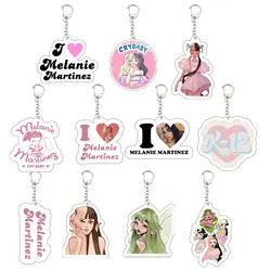 Melanie Martinez Key Chain Key Ring Keychain for Accessories Bag Acrylic Sunny Pendant Melanie Martinez Keyring Chains Jewelry F