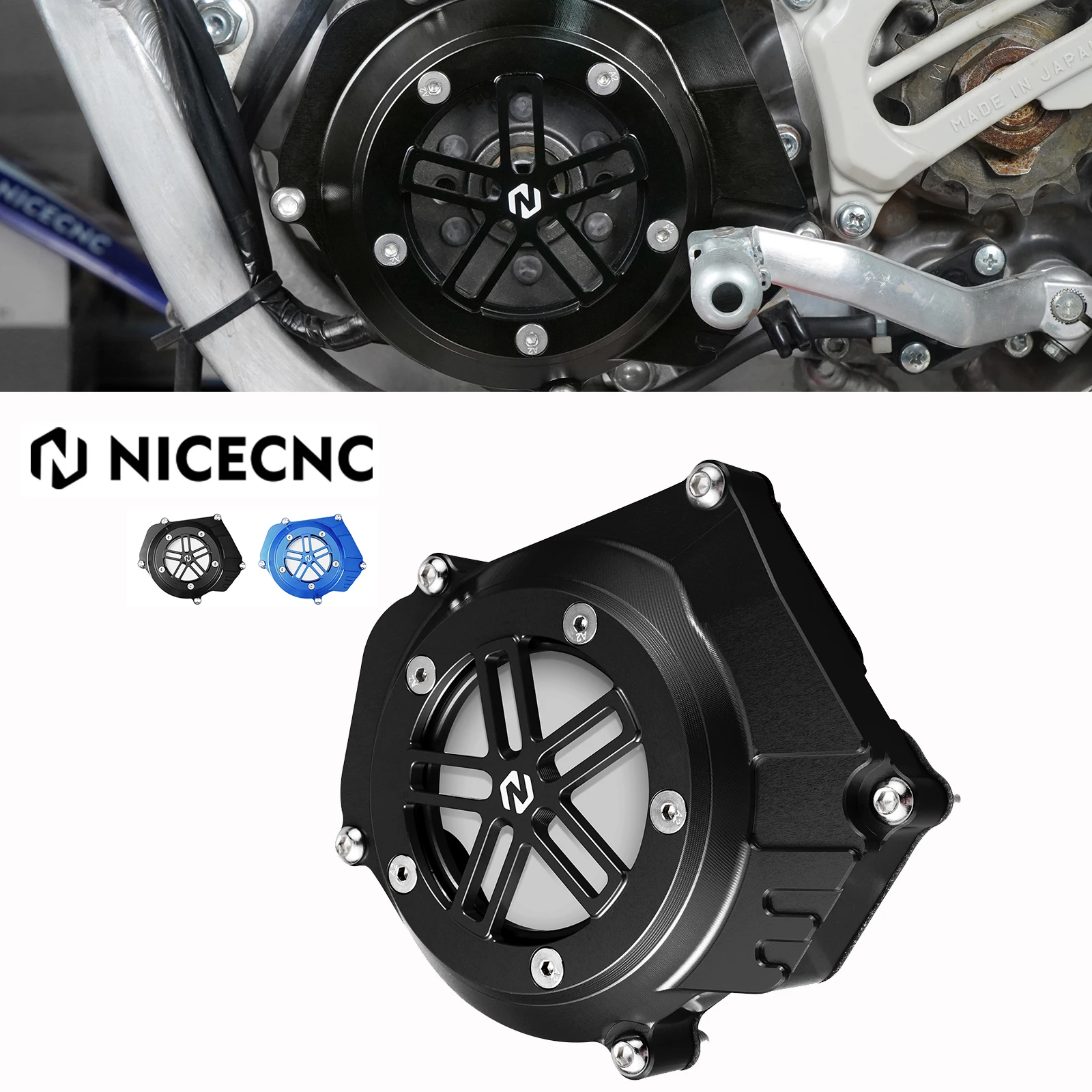 NiceCNC Motorcycle For Yamaha YZ 250 YZ250 1999-2024 2023 2022 YZ 250X 250 X YZ250X 2016-2023 Engine Cover Motor Stator Cover