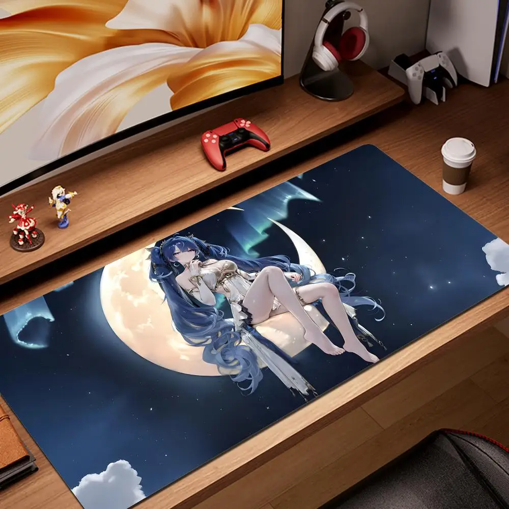 

You Like New Anime Girl Luno Mouse Pad Wuthering Waves Desk Mats Large Game Accessories 900×400mm XXL Mousepad Laptop Big Carpet