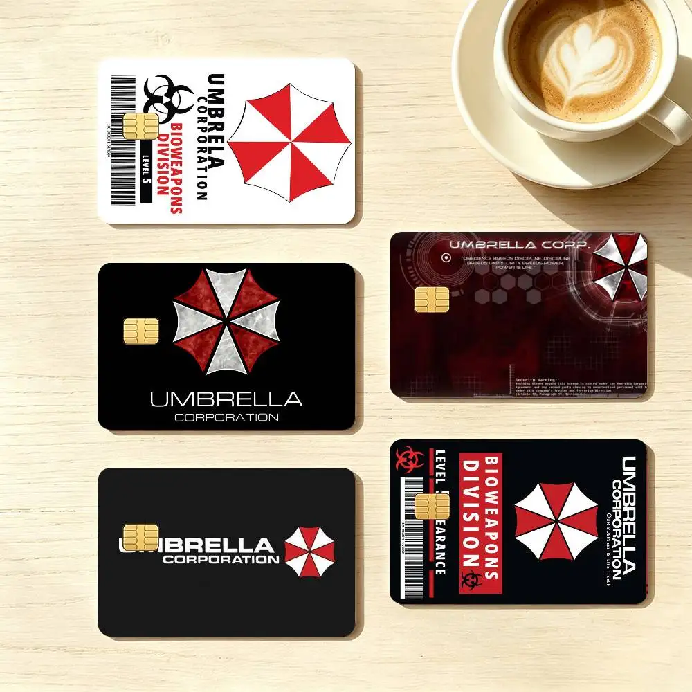 Game R-Resident E-Evil-l  Credit Card HD Stickers Game Card Decal Small Chip Waterproof Sticker Gift