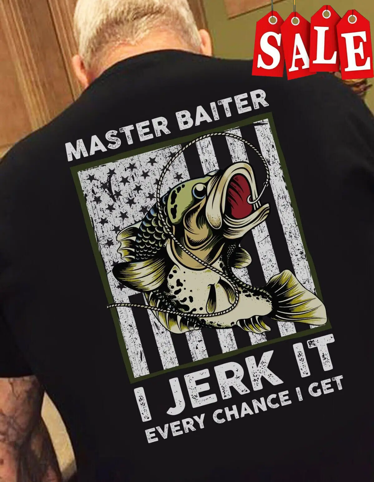 

Футболка Master Baiter I Jerk It Every Chance Get Fishing S 5XL