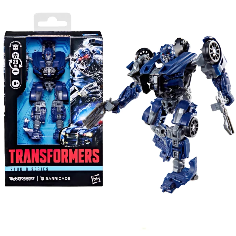 In Stock Hasbro Transformers Classic Toys Age Of The Primes Deluxe Barricade Action Figure Robot Toy Collectibles Gifts Hobbies view 5