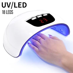 Lampada a Led UV lampada per unghie Manicure 36W lampada per asciugare lo smalto per unghie sensore intelligente strumento per asciugare il riscaldamento delle unghie ricaricabile USB