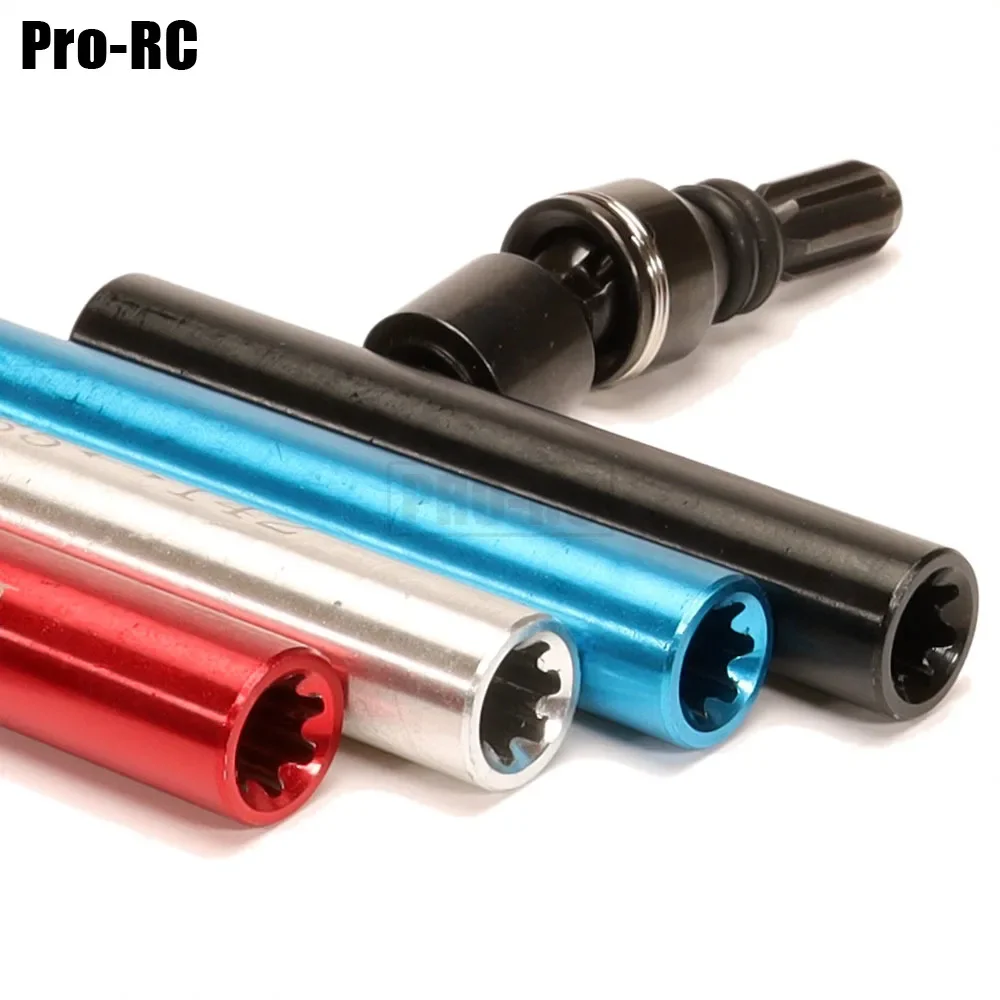 1 쌍 알루미늄 합금 및 경질 강철 드라이브 샤프트 전면 및 후면 AX31114 100-107/135-142mm RC 크롤러 자동차 AXIAL SCX10 II AX90046 부품
