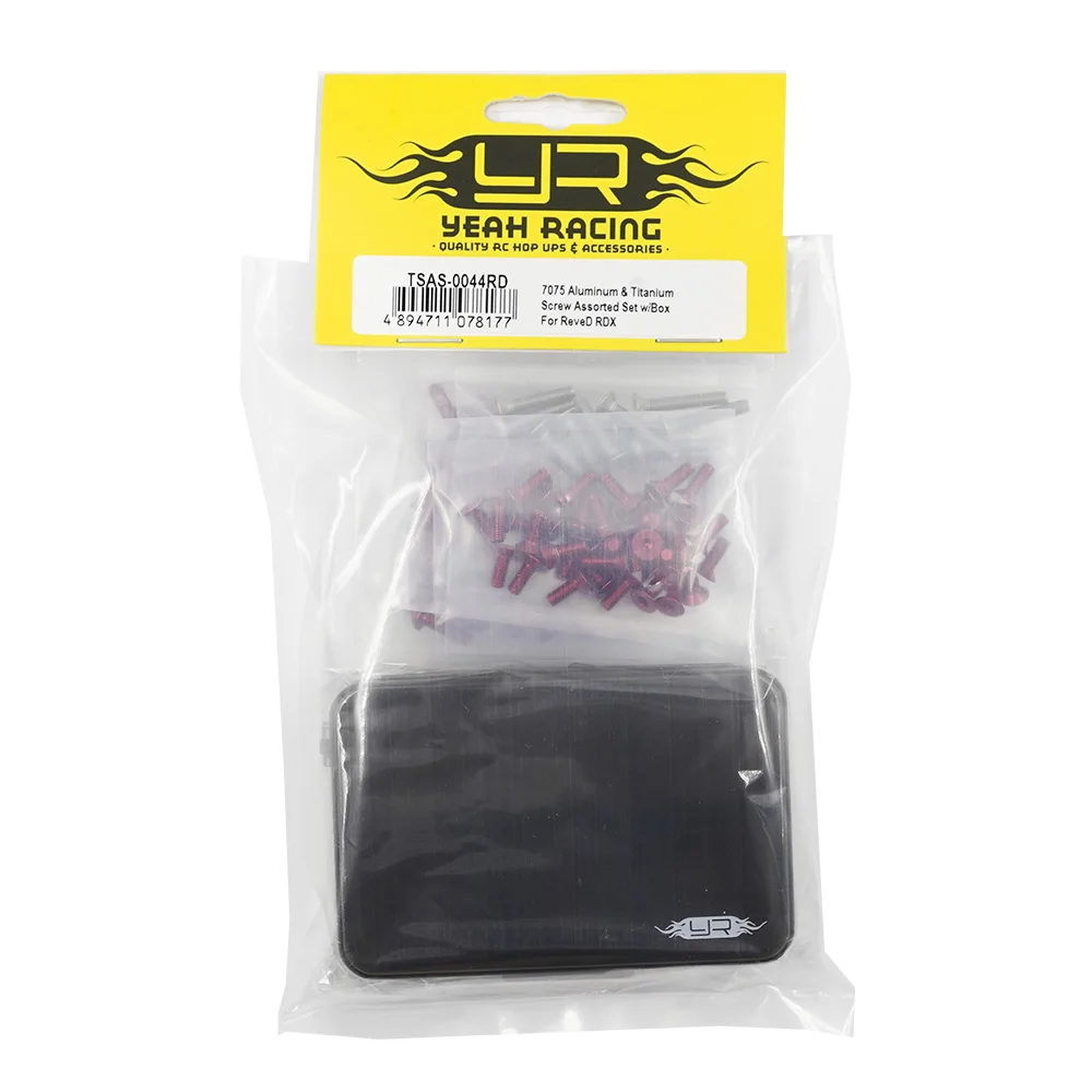 نعم سباق 7075 برغي ألومنيوم وتيتانيوم مجموعة متنوعة مع صندوق لـ REVED RDX # TSAS-0044PP