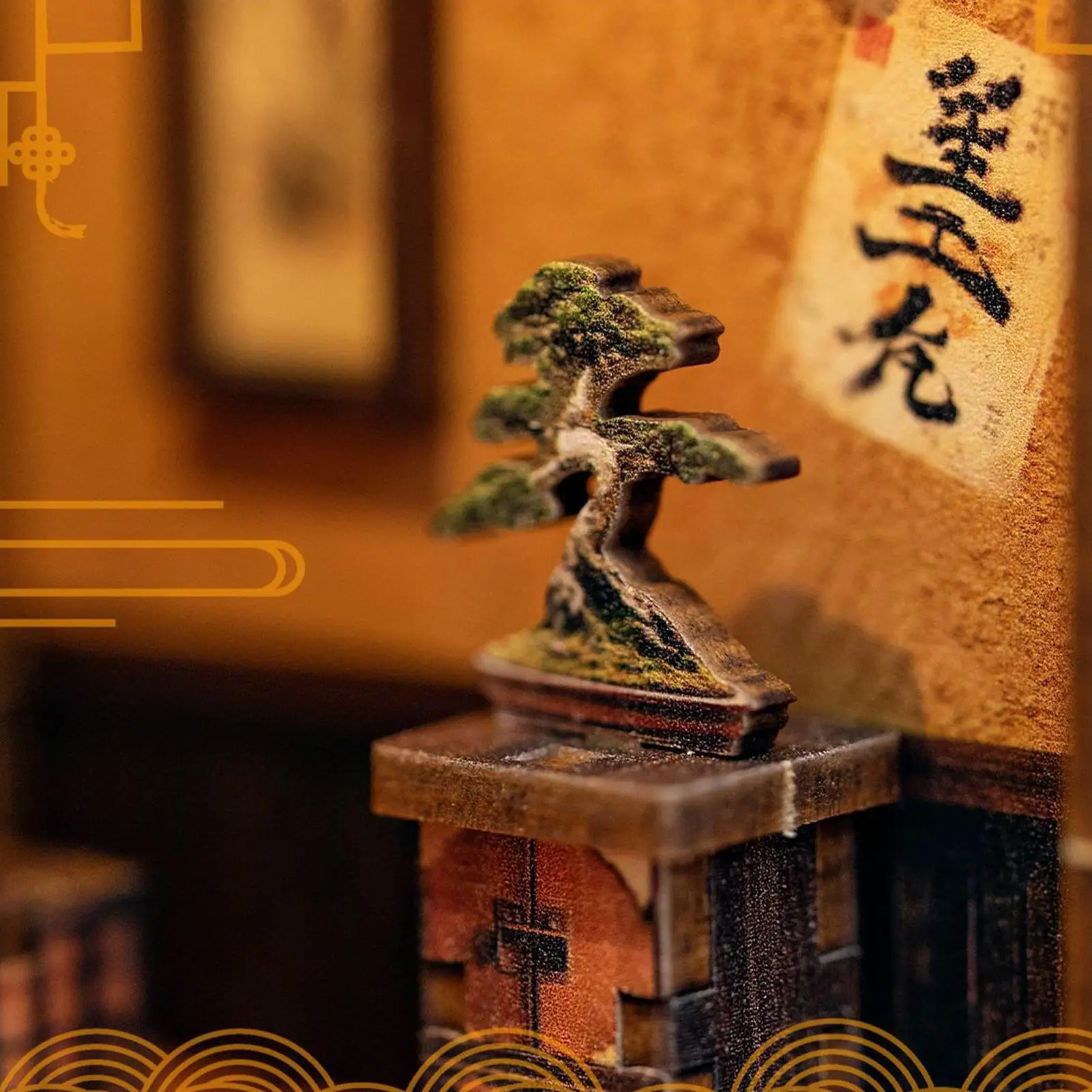 

Mini House Kit Wood Japanese Style Desk Decoration Mini Doll House Set For Adults Collectors Holiday Birthday Family Activity