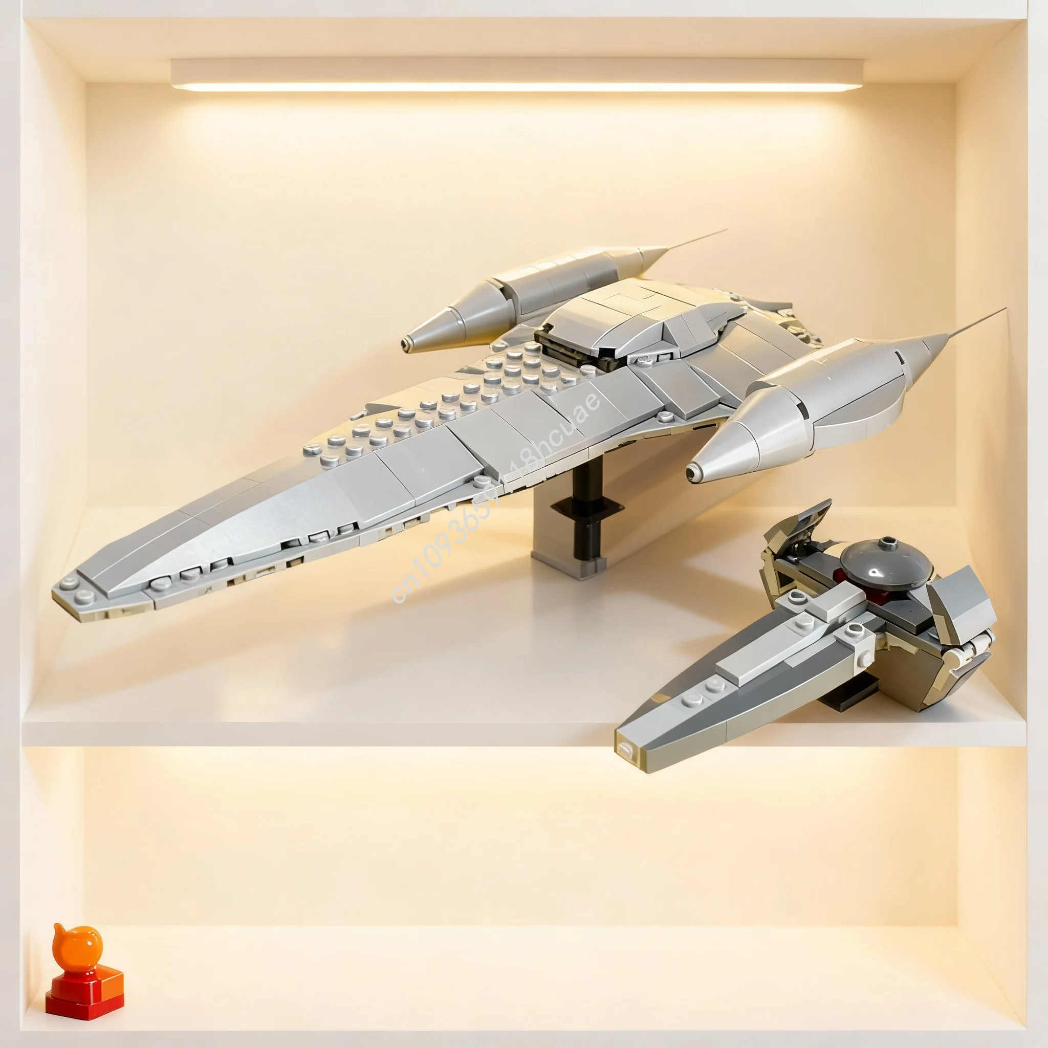 

Набор для сборки модели звездного корабля Sith Star Battle (394 детали), конструктор MOC Micro Nubian Royal, архитектурный, развивающий, креативный подарок на Рождество